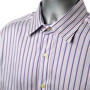 ETRO Men's Pinstripe Sport Shirt 42 EU / 16.5 US